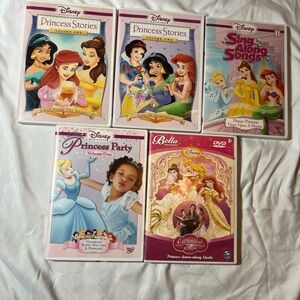 Disney Princess DVD Set with princess stories sing along songs